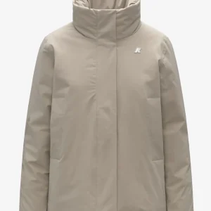 Giubbino corto donna beige in nylon
