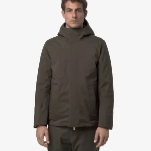 Giubbino corto uomo marrone in nylon