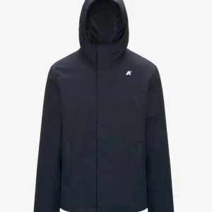 Giubbino uomo blu in twill di poliestere