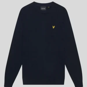 Maglione uomo deep navy in cotone merino