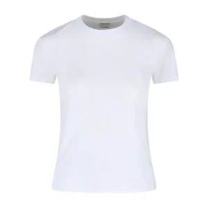T-shirt donna bianca in cotone
