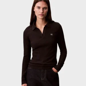 Maglia donna nera in cotone