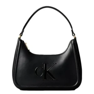 Borsa a spalla donna nera in ecopelle