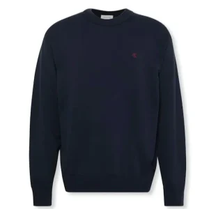 Maglia uomo blu scuro in cotone