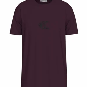 T-shirt uomo viola in cotone