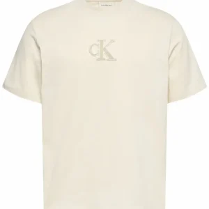 T-shirt uomo panna in cotone