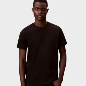 T-shirt uomo nera in cotone