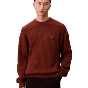 Maghlione uomo rosso in cotone