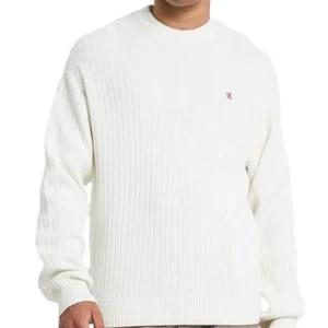 Maglione uomo bianco in cotone