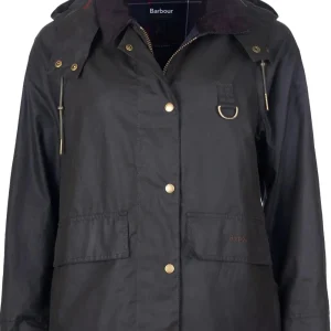 Giubbino donna oliva in cotone cerato