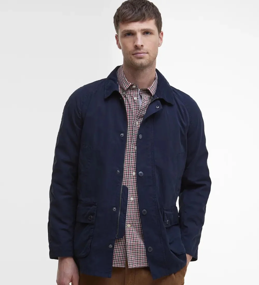Giacca uomo navy in cotone - immagine 3