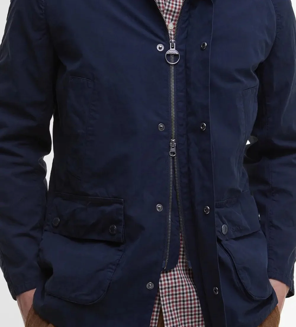 Giacca uomo navy in cotone - immagine 4
