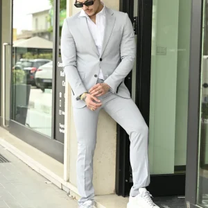 Abito monopetto polvere