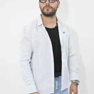 Camicia righe bianca Tiffosi