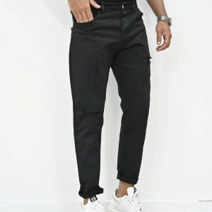 Jeans carrot con rotture