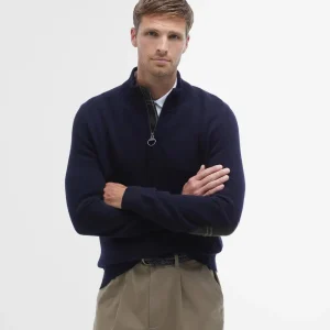 Maglione uomo navy in lana d'agnello
