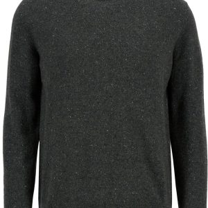 Maglia uomo verde militare in lana d'agnello