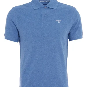 Polo uomo azzurro in cotone