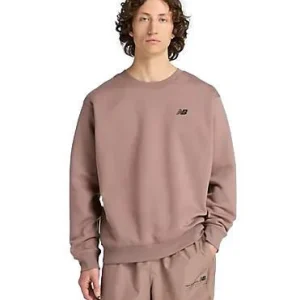 Felpa uomo marrone chiaro in misto cotone