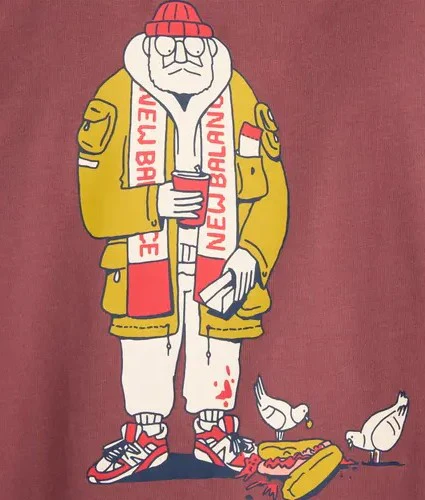 T-shirt uomo borgogna in cotone - immagine 4