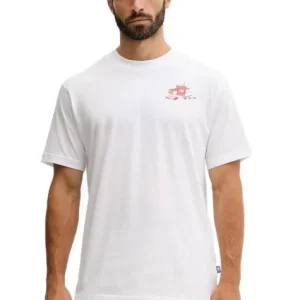 T-shirt uomo bianca in cotone