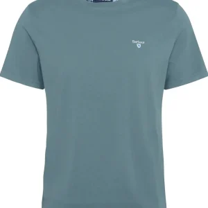 T-Shirt uomo vintage teal in cotone