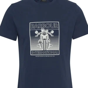 T-Shirt uomo blu in cotone