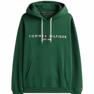 Felpa uomo verde in cotone