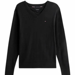 Pullover uomo nero in cotone e cashmere