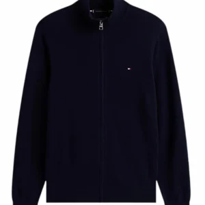 Felpa uomo blu navy in cotone e cashmere