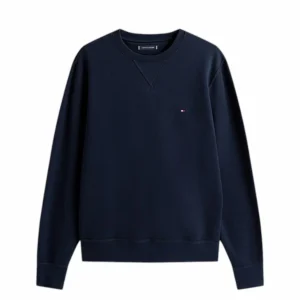 Felpa uomo blu navy in misto cotone