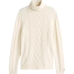 Maglia uomo avorio in lana e cashmere