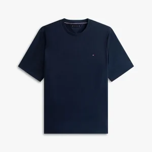 T-shirt uomo blu in cotone