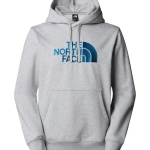 Felpa uomo grigio in cotone felpato