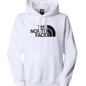 Felpa uomo bianca in cotone felpato