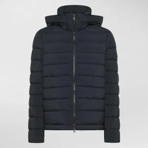 Giubbino uomo blu grafite in nylon