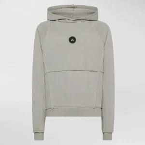 Felpa uomo grigio in cotone