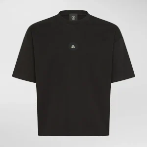 T-shirt uomo nera in cotone