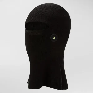 Balaclava uomo nero in misto lana