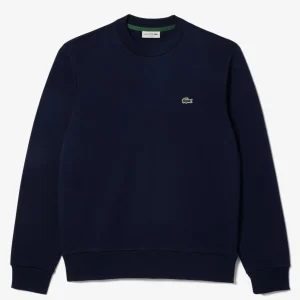 Felpa uomo blu navy in cotone