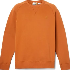 Felpa uomo marrone in misto cotone