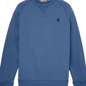 Felpa uomo azzurro in misto cotone