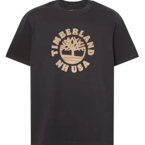 T-shirt uomo nera in cotone