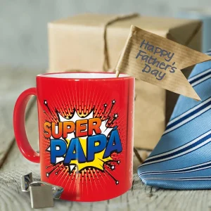 FESTA DEL PAPÀ - Tazza modello "SUPER PAPÀ" - personalizzabile con nome