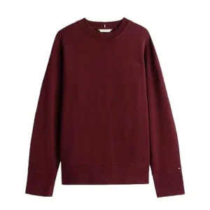 Felpa donna bordeaux in cotone