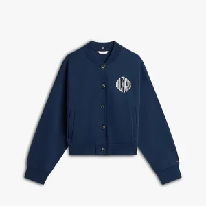 Cardigan donna blu navy in misto cotone