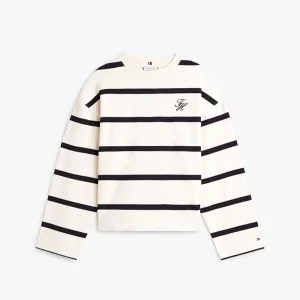 Felpa donna avorio in misto cotone