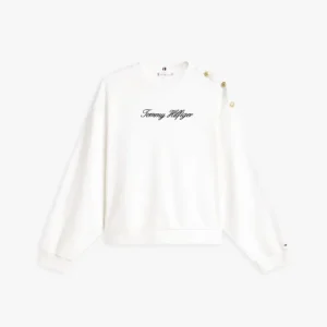 Felpa donna ecrù in cotone