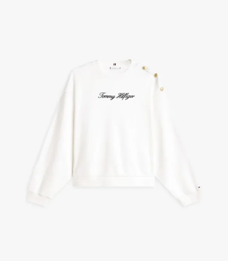 Felpa donna ecrù in cotone