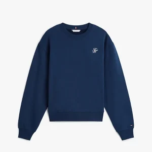 Felpa donna navy in cotone